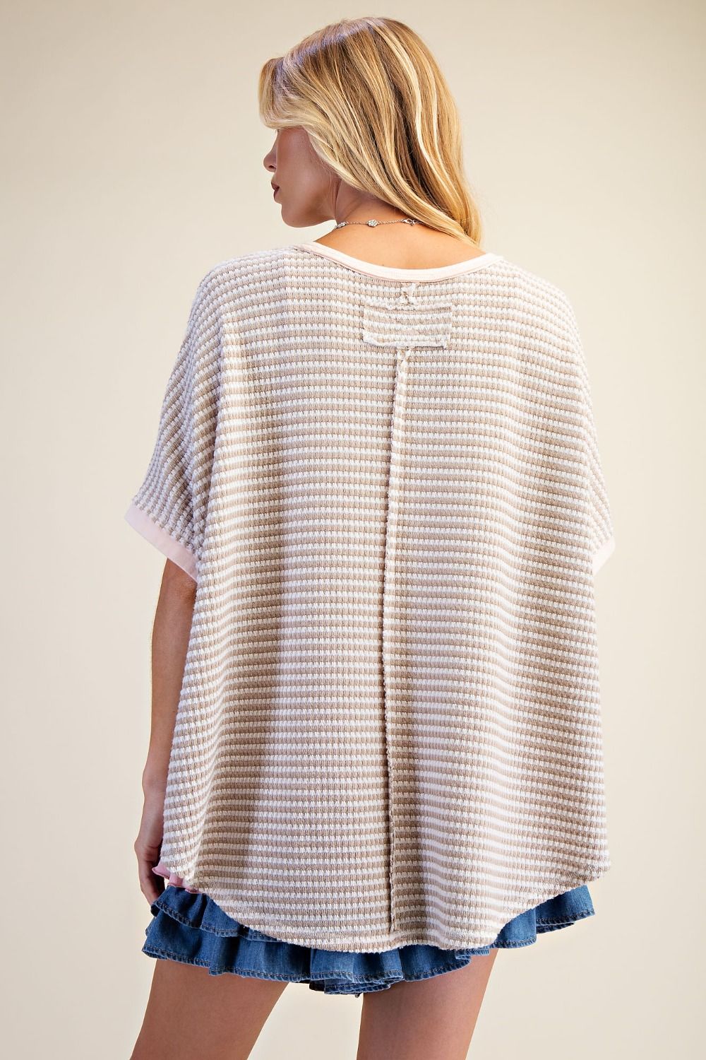 Striped Thermal Knit Top