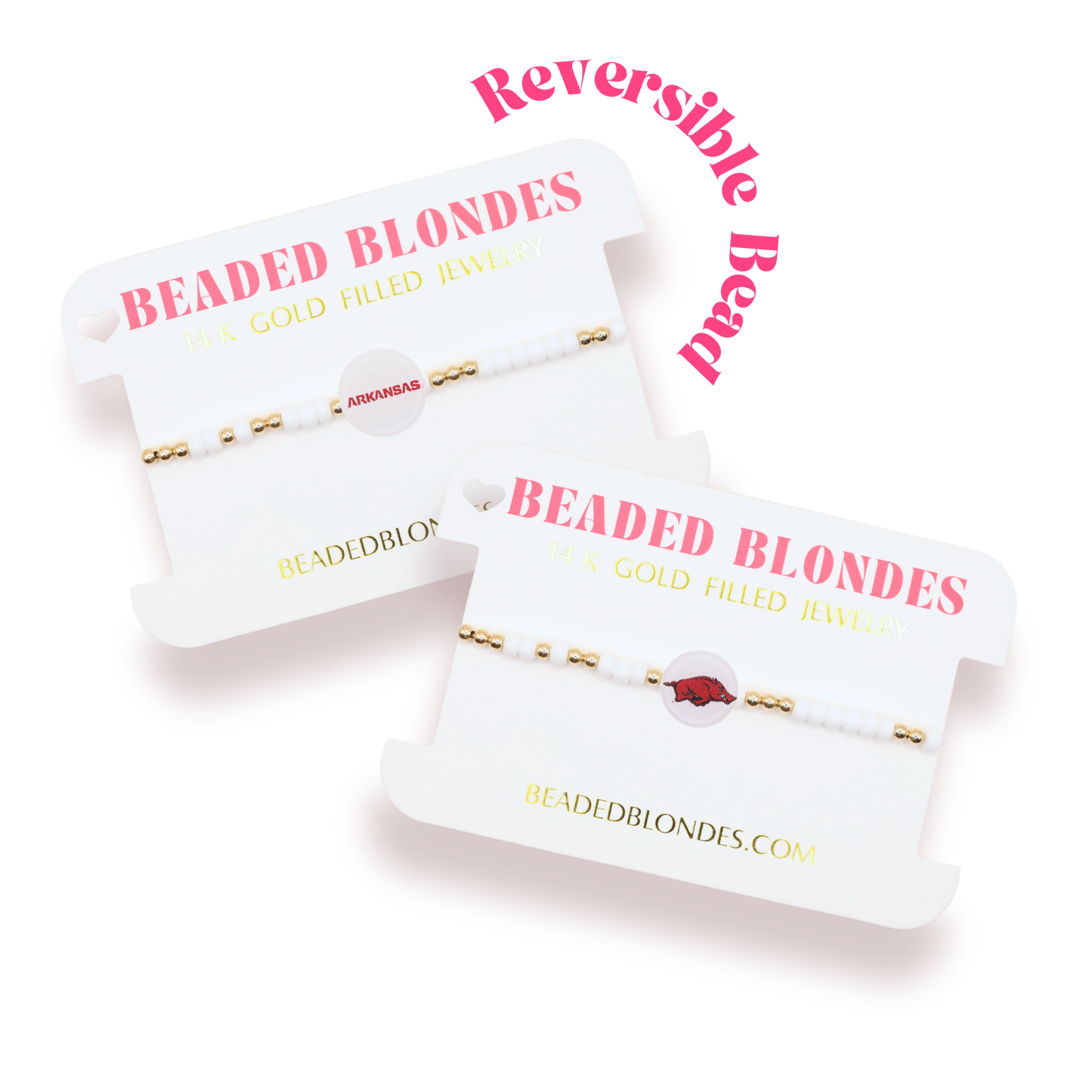 Arkansas Logo Bracelet: Sprinkle / Standard 6.75 Inch