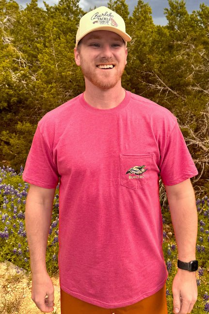 Flying Duck Tshirt in Heather Crimson