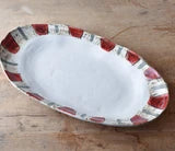 Long Oval Dish Gameday Red
