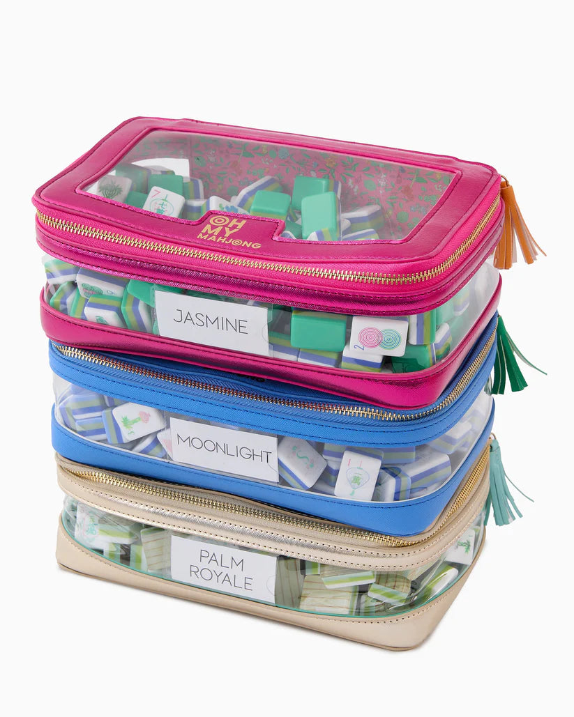 Mahjong Tile Storage Bag Gold