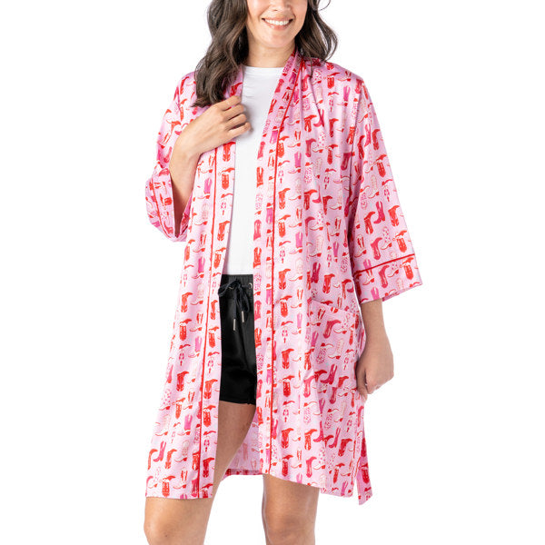 Hello Mello Satin Robe Bootie Sleep