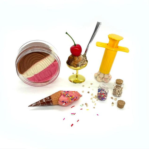 Ice Cream (Neapolitan) Play Dough Kit