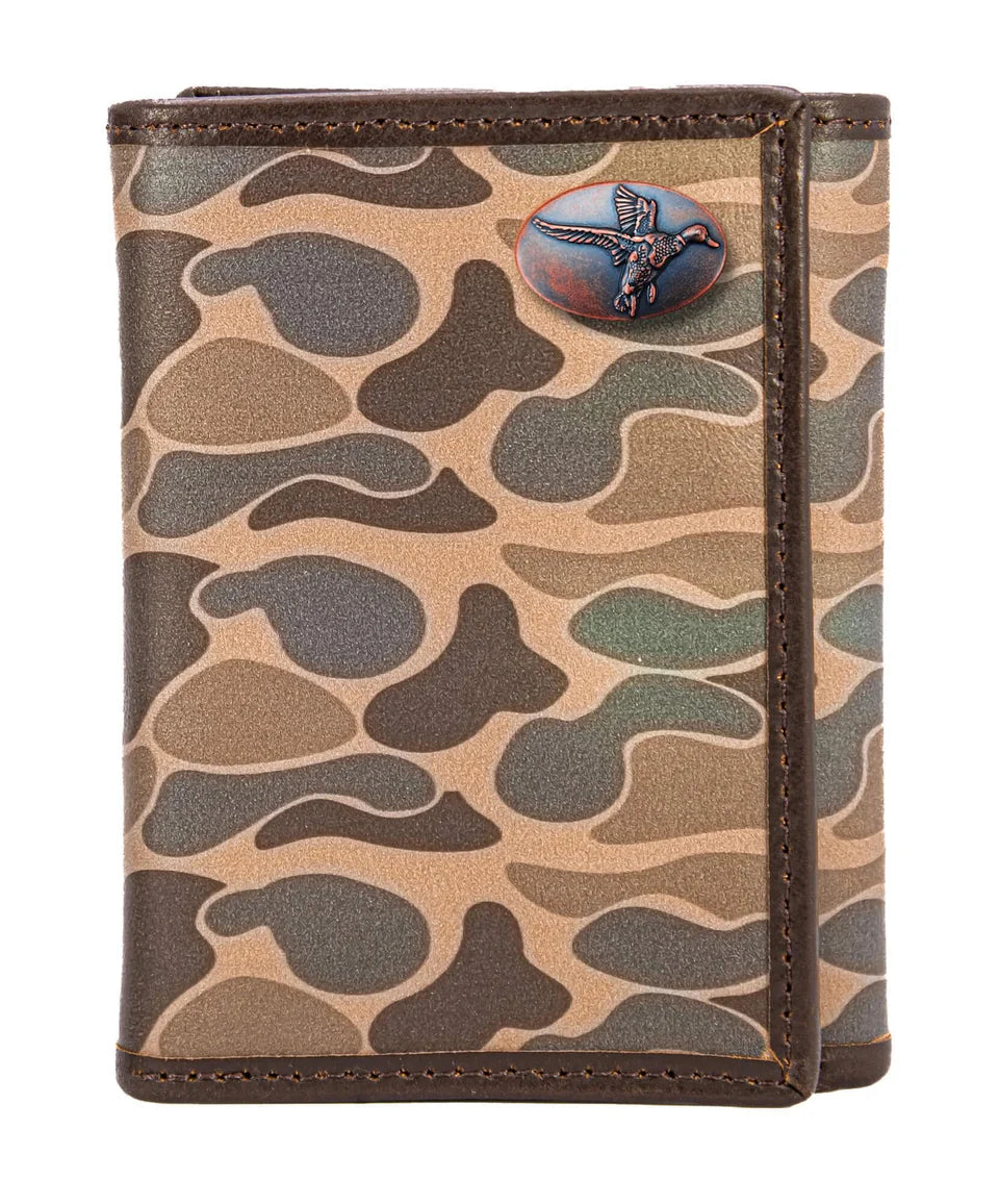 Old School Camo Trifold Wallet Mallard