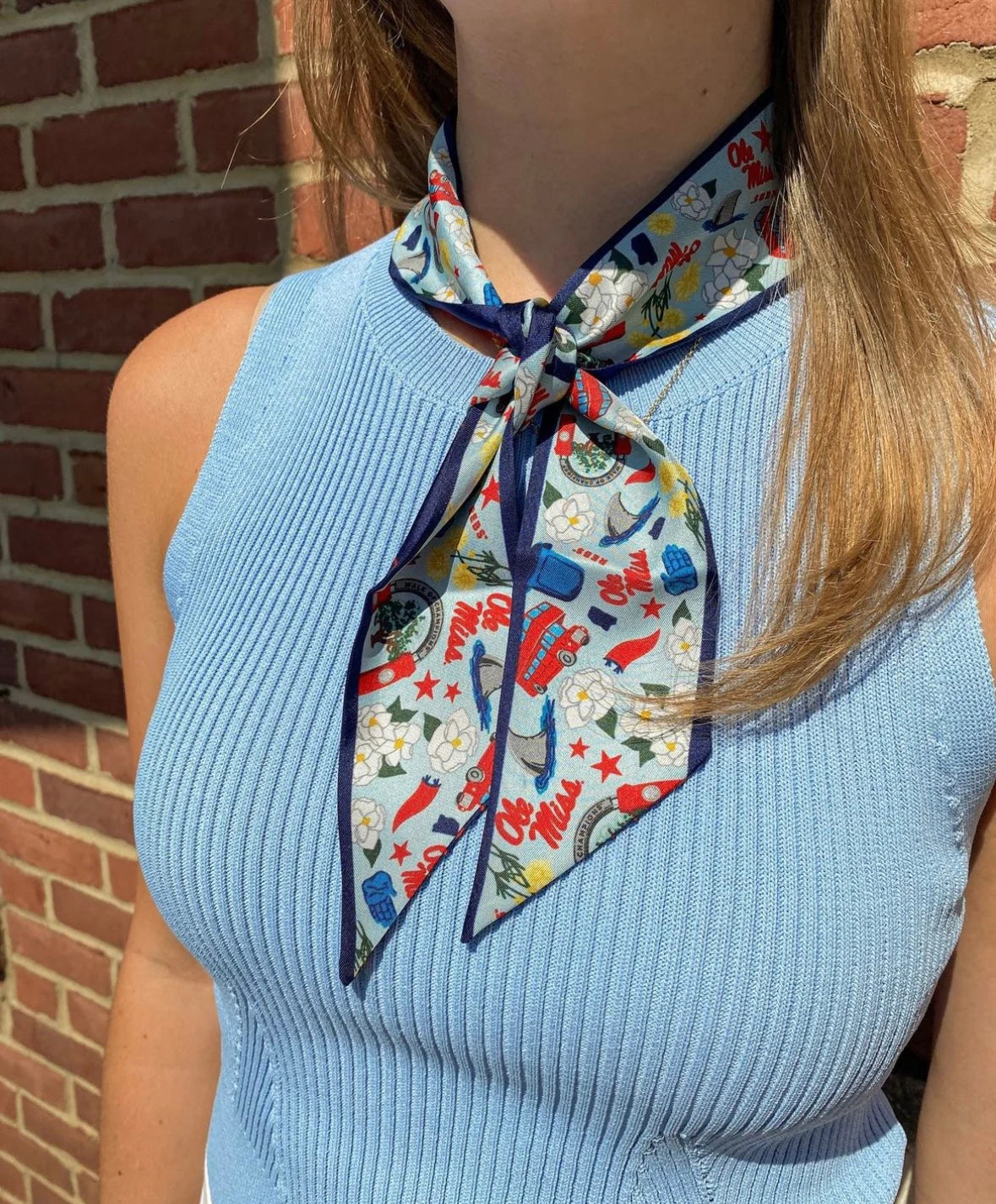 Ole Miss Rebels Skinny Scarf