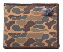 Old School Camo Passcase Wallet Mallard