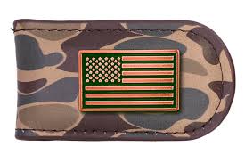 Old School Camo Mag Money Clip Flag