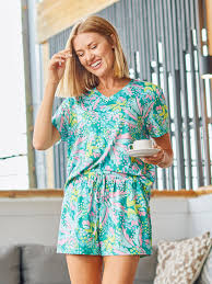 Short Set Alli Aloha Green