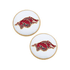 Razorback Enamel Earrings