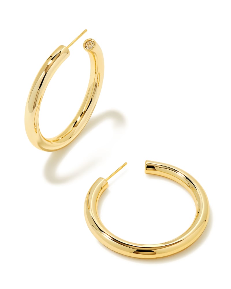 COLETTE LARGE HOOP EARRINGS GOLD