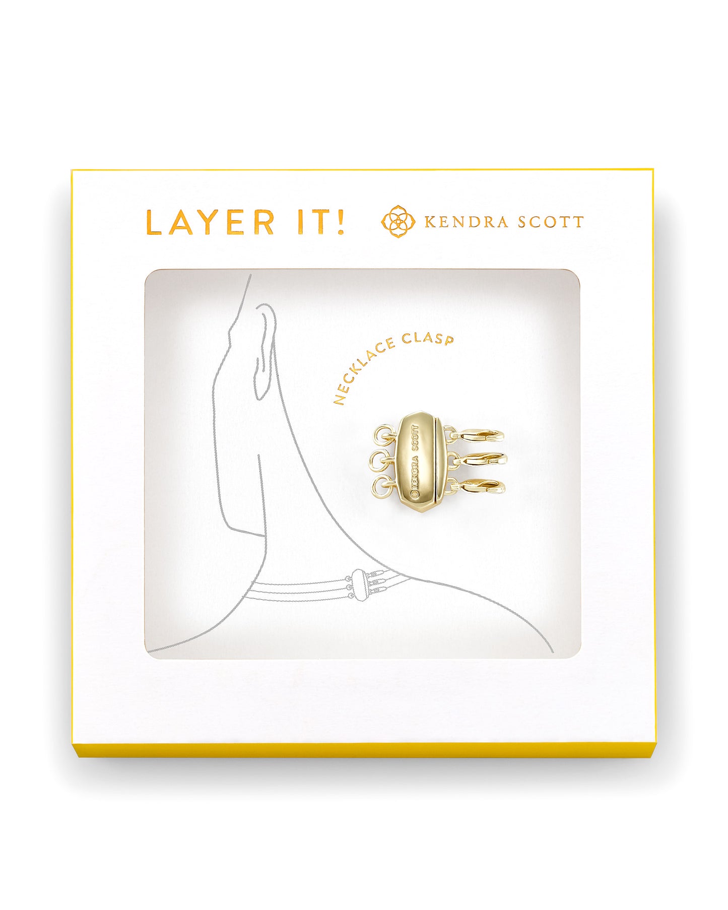 LAYER IT! NECKLACE CLASP GOLD METAL