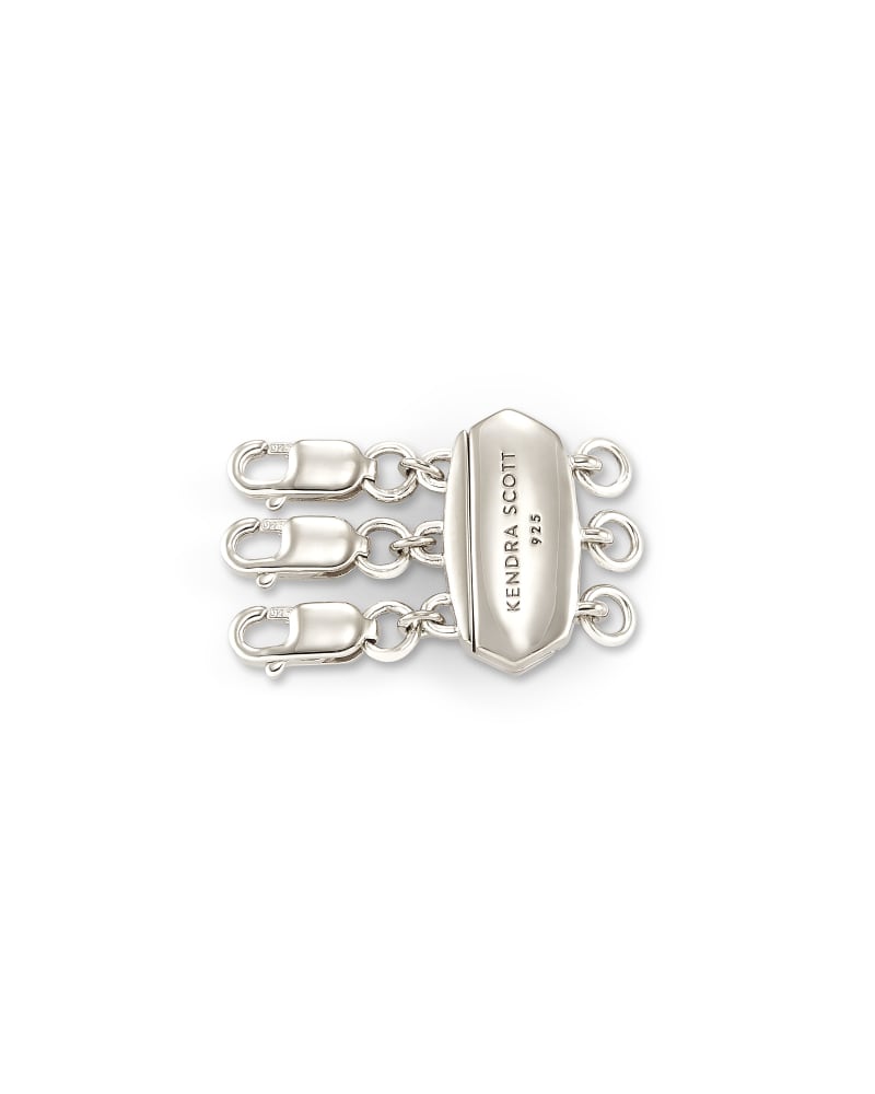 LAYER IT! NECKLACE CLASP RHODIUM METAL