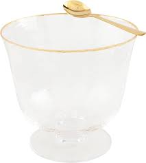 Gold Pedestal Bowl
