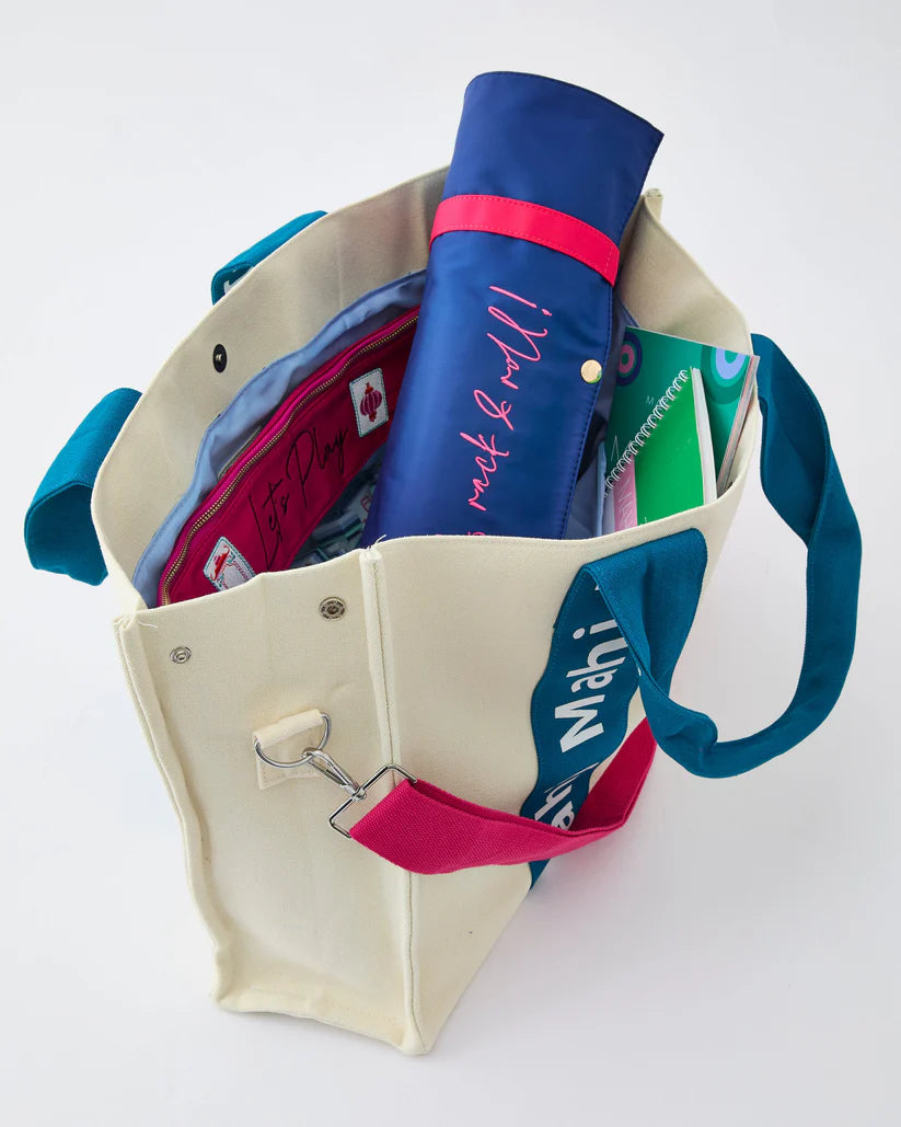 Teal Mahj It All Bag