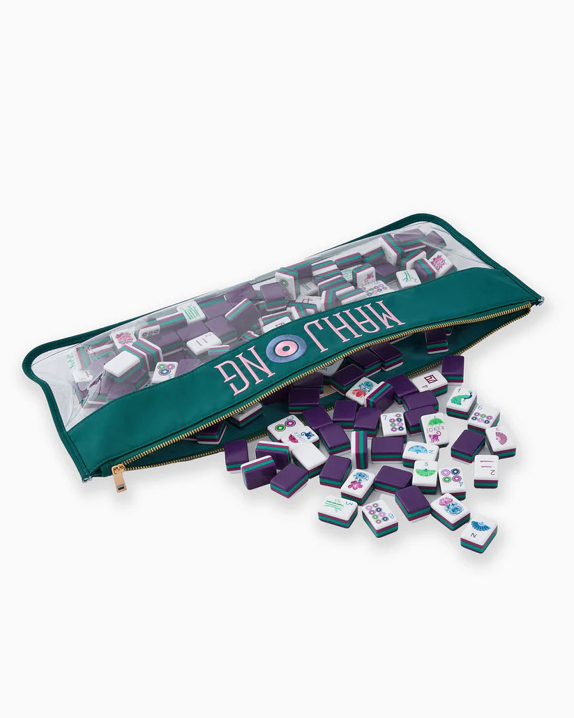 Teal Mahjong Bag