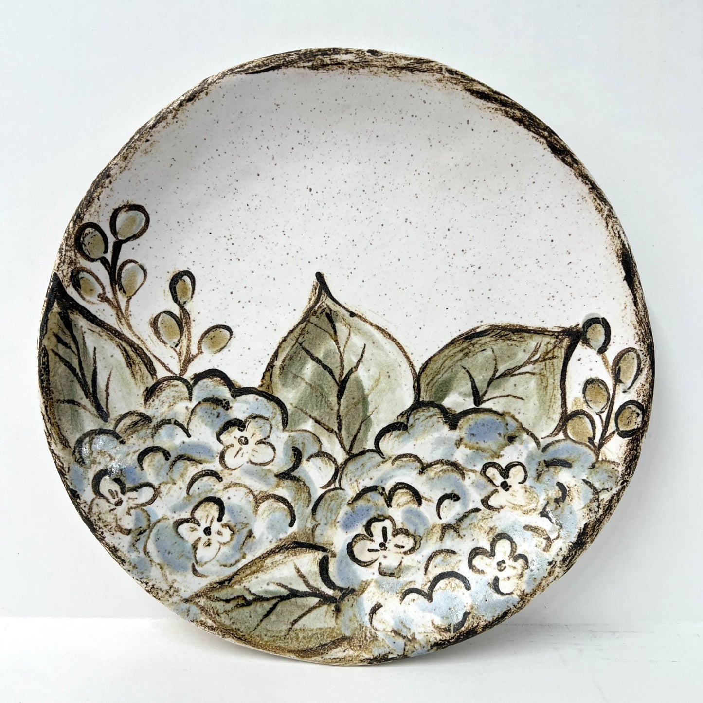 Hydrangea Floral Salad Plate