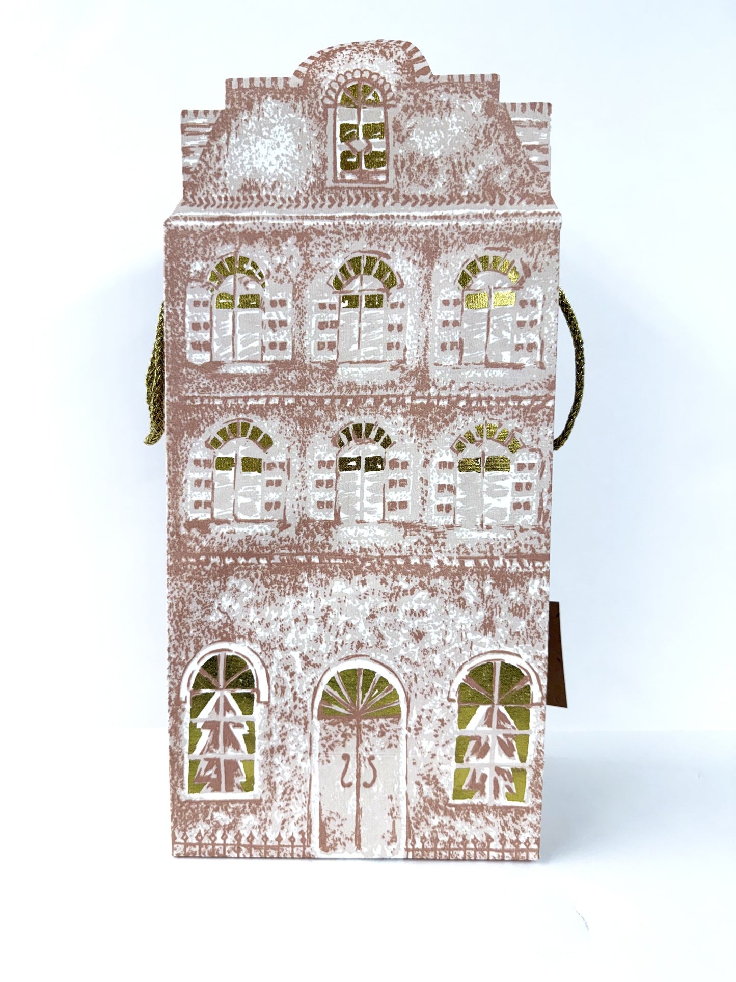 Handmade Recycled Paper House Shaped Gift Bag
