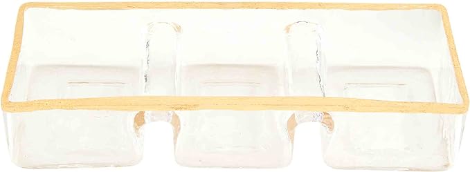 Gold Edge Tripple Dish