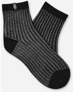 Plora Shimmer Quarter Sock Burt Cedar