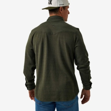 L/S Austin Shirt - Olive Green