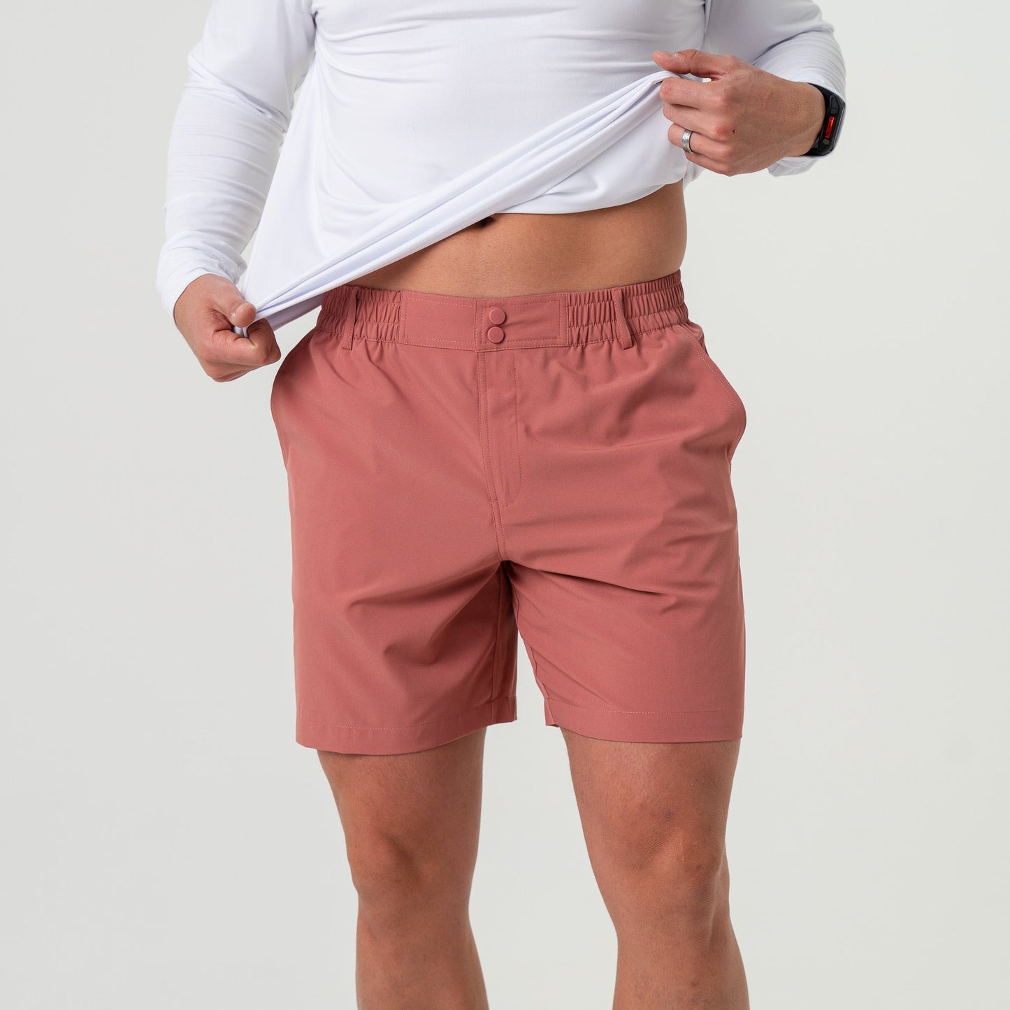 Everyday Shorts in Red Clay - Fish Pocket