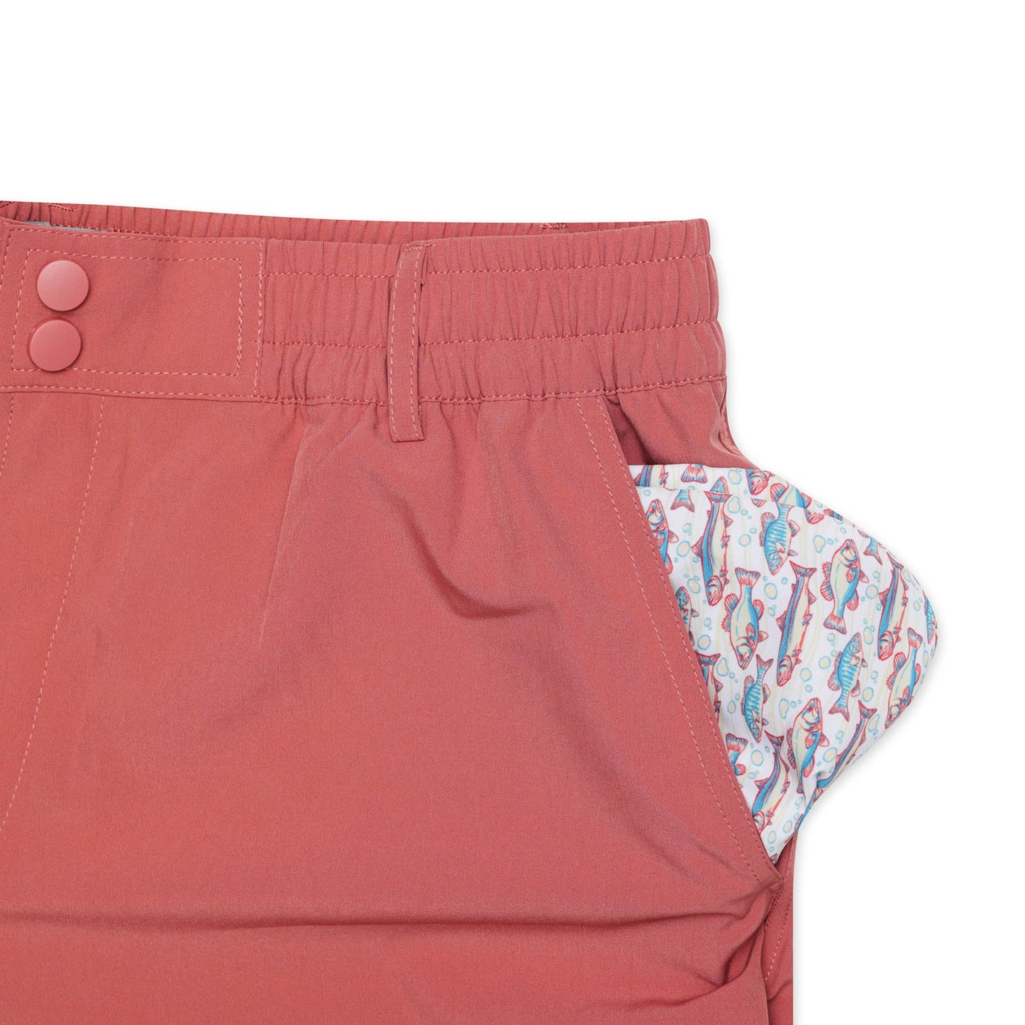 Everyday Shorts in Red Clay - Fish Pocket