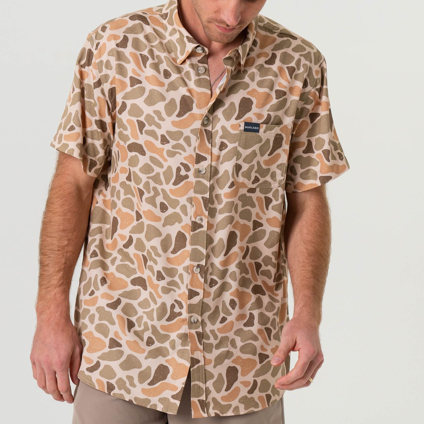 Performance Button Up in Venado Camo