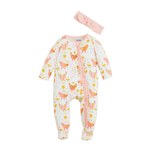 Floral Chicken Sleeper Set