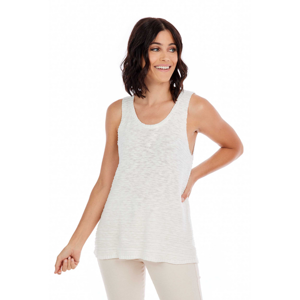 Cherri Knit Tank White