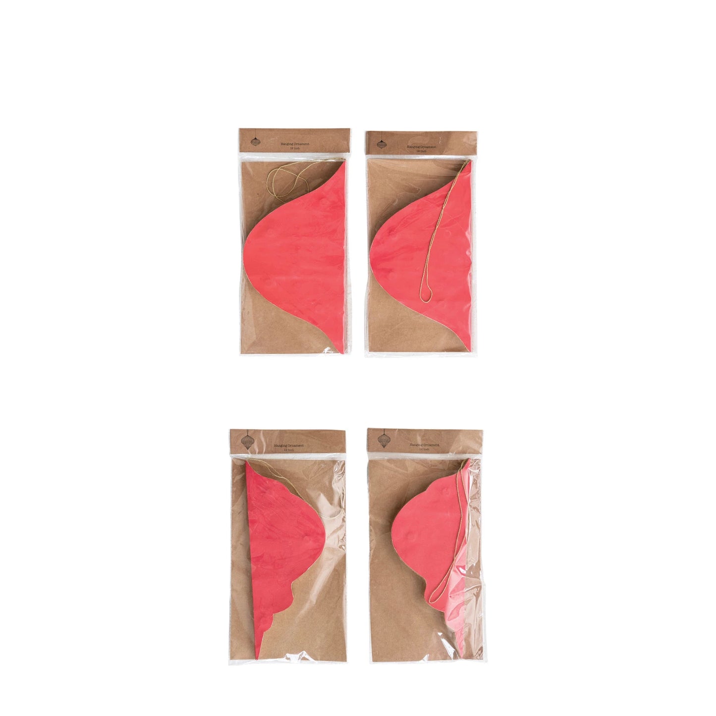 12"H Paper Honeycomb Ornament