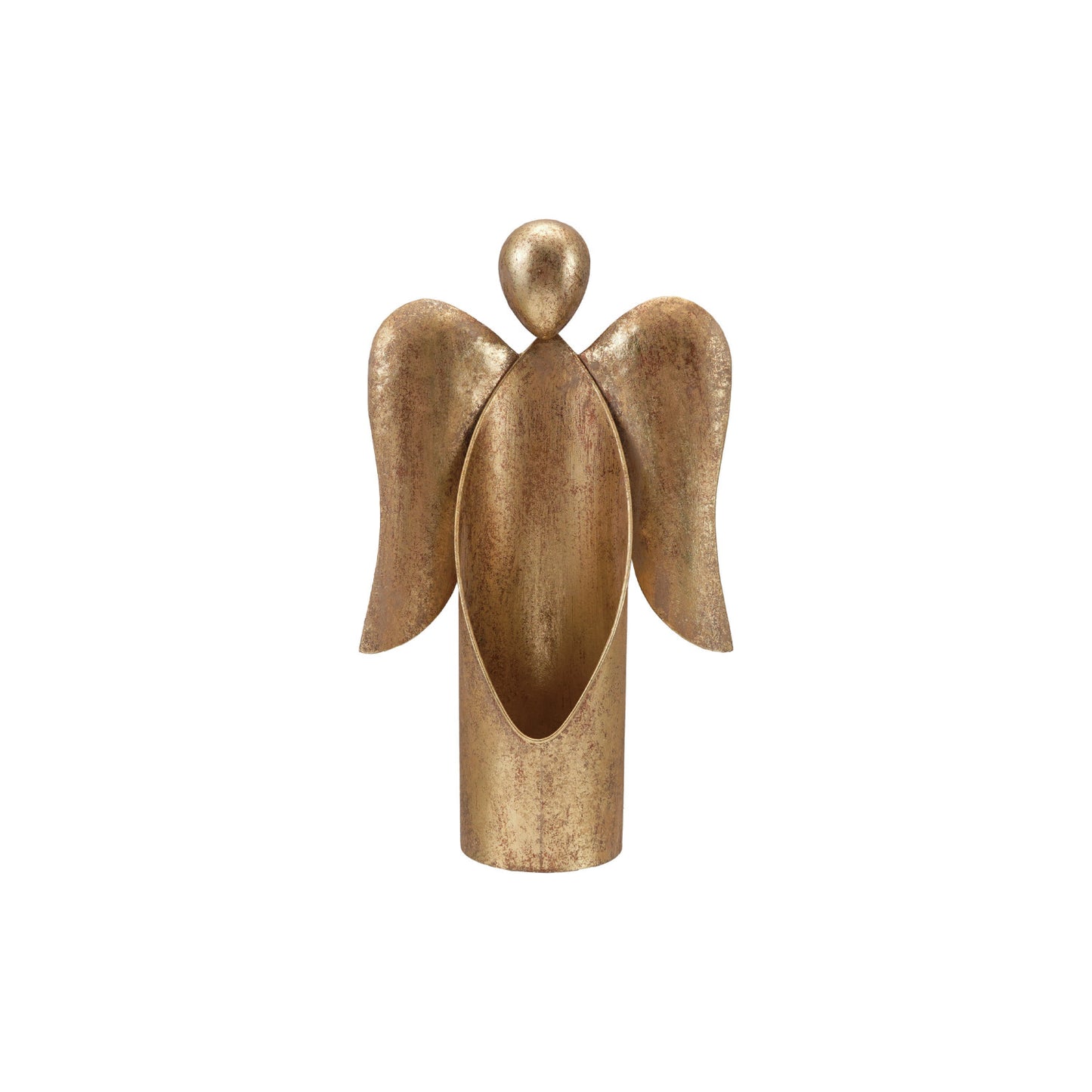 Metal Angel Container Antique Gold
