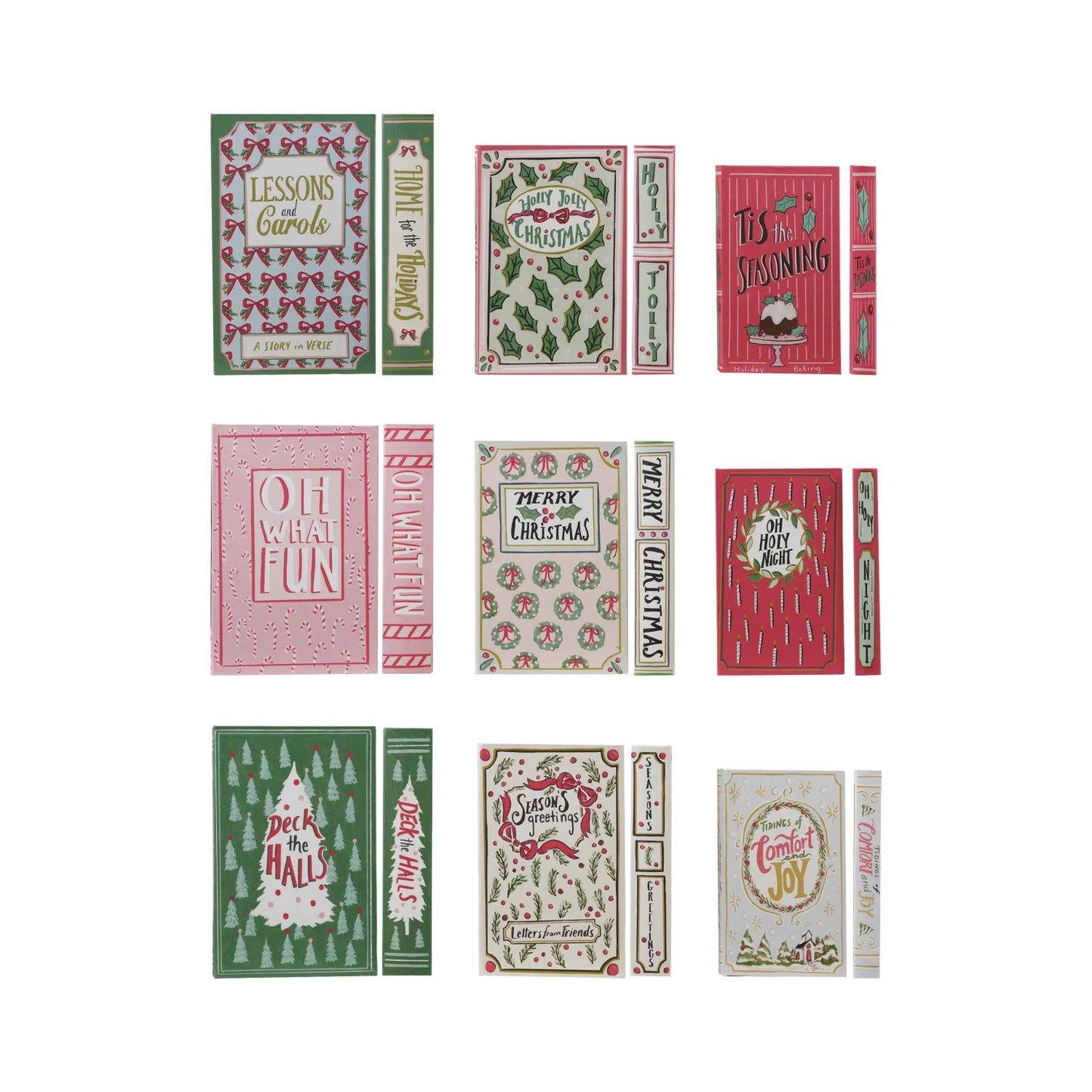Canvas Book Storage Boxes, Set of 3