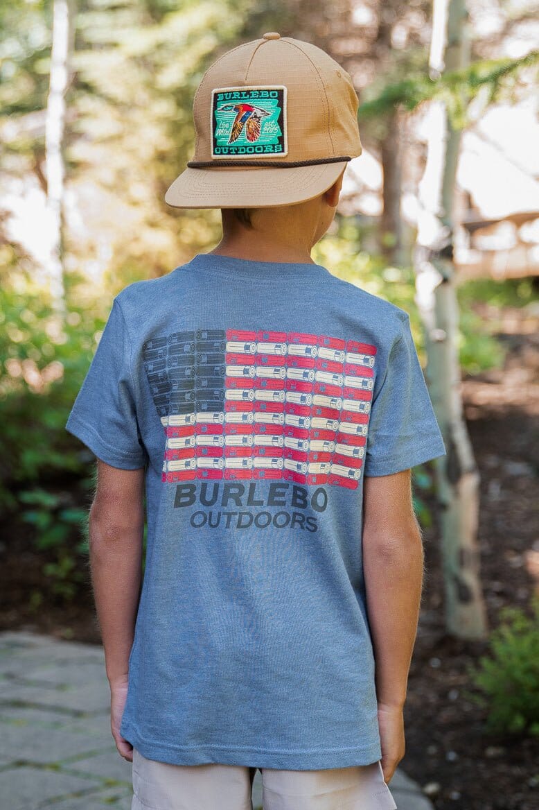 Shotgun Shell Flag Youth T-shirt