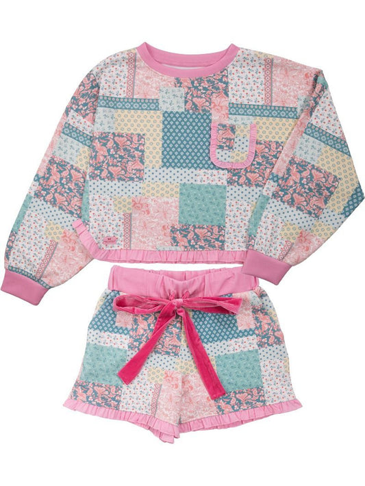 Quilt Pattern Pajama Set