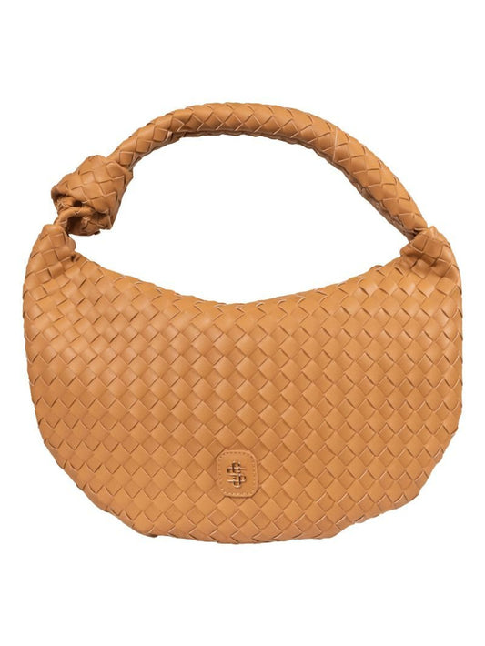 Leather Weave Knot Purse
