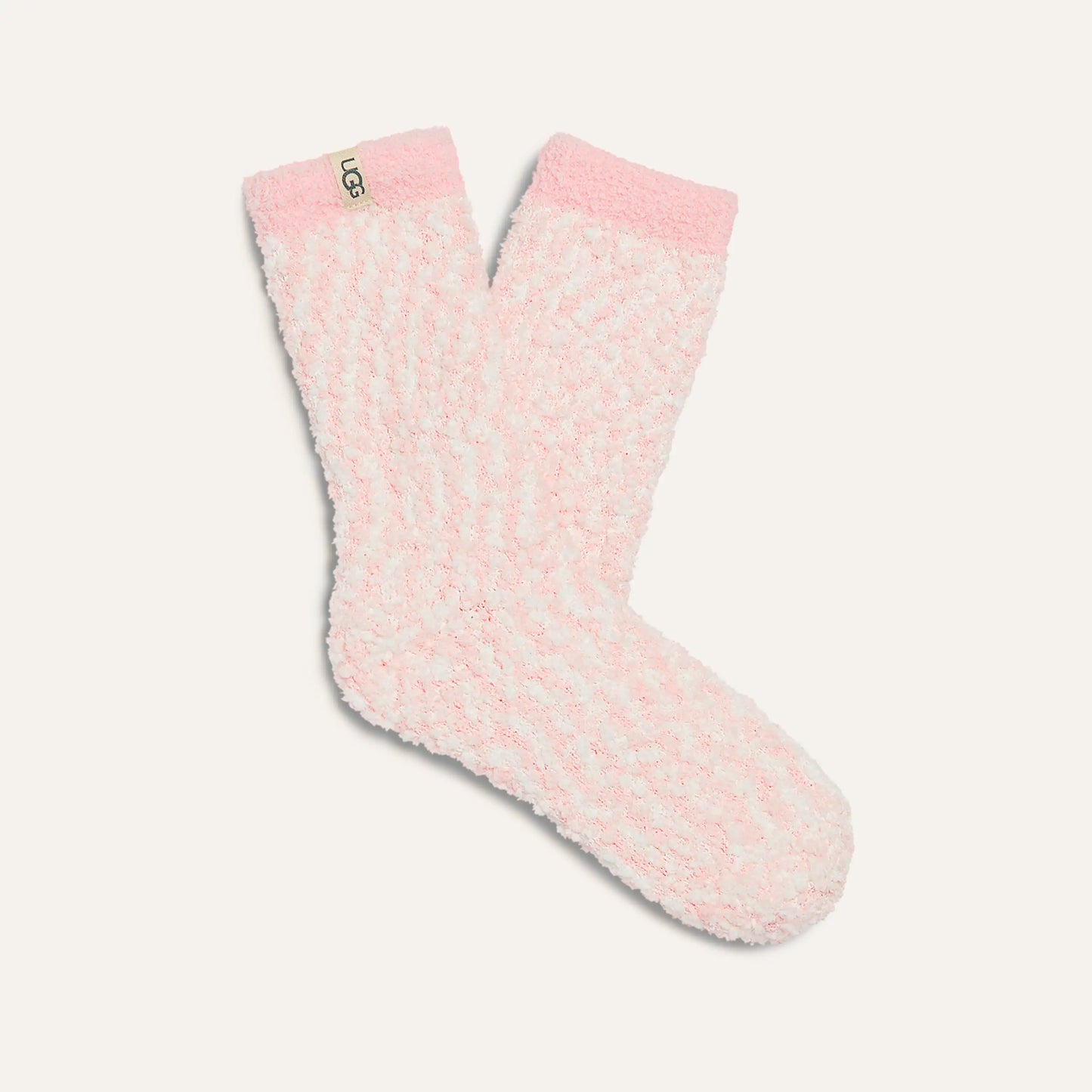 W Cozy Chenille Sock Seashell Pink