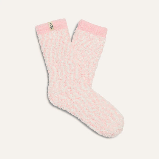 W Cozy Chenille Sock Seashell Pink