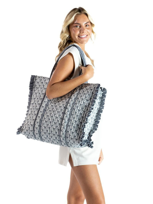 Black Bow Quilt Tote