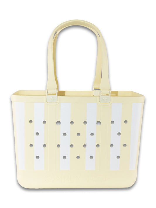 Simply Tote Lemon Stripe