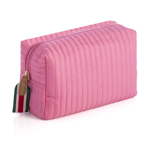 Ezra Large Boxy Cosmetic Bag in Pink