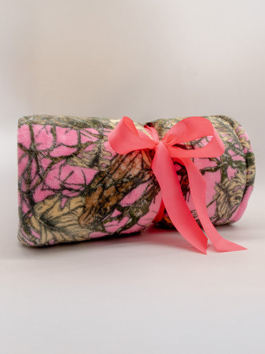 Simply Soft Blanket Pink Camo