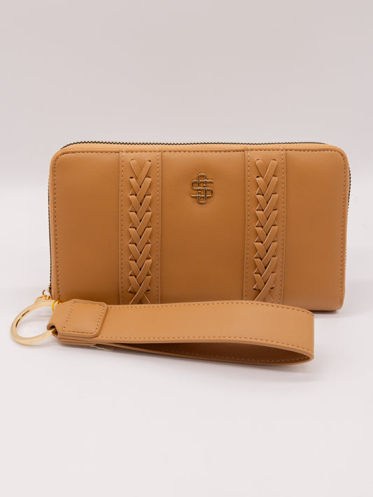 Leather Braid Wristlet