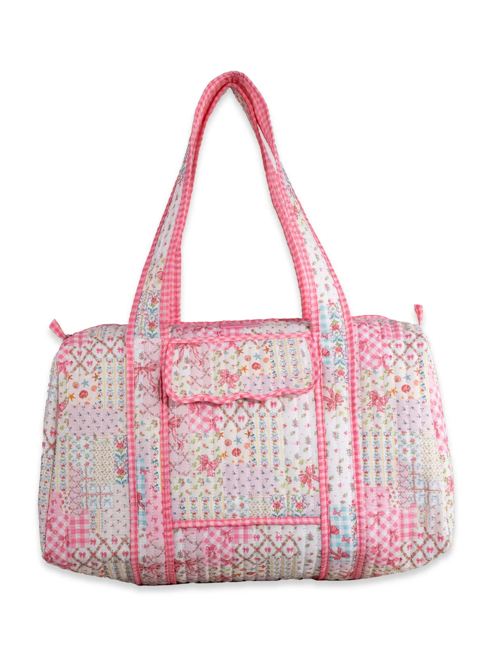 Pink Bows Quilted Duffle