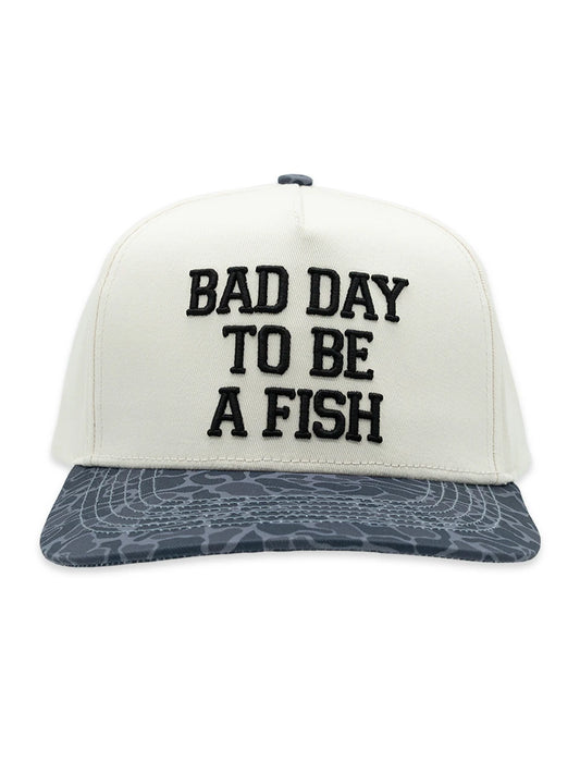 Bad Day To Be A Fish Blue Camo Hat