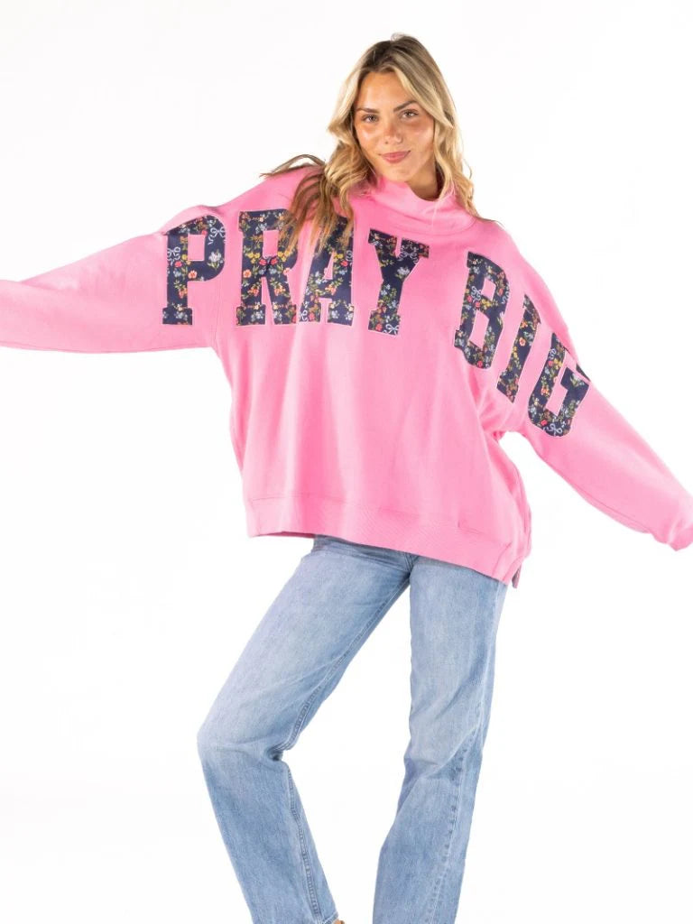 Pray Big Mock-Neck One Size