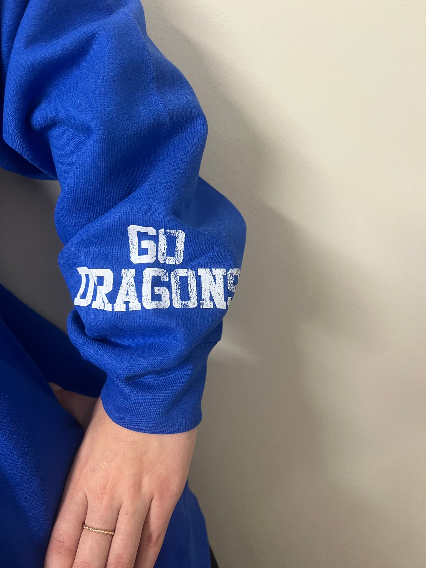 Go Big Blue Open Sweater Cardigan