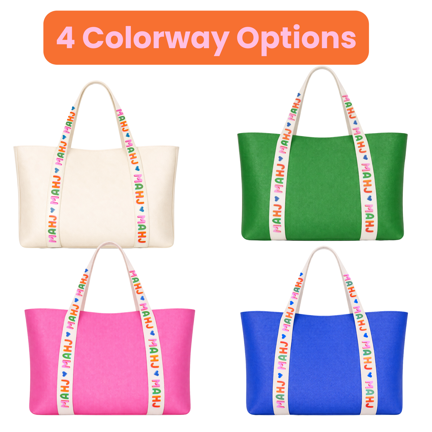 Mahjong Tote Bag | Pink