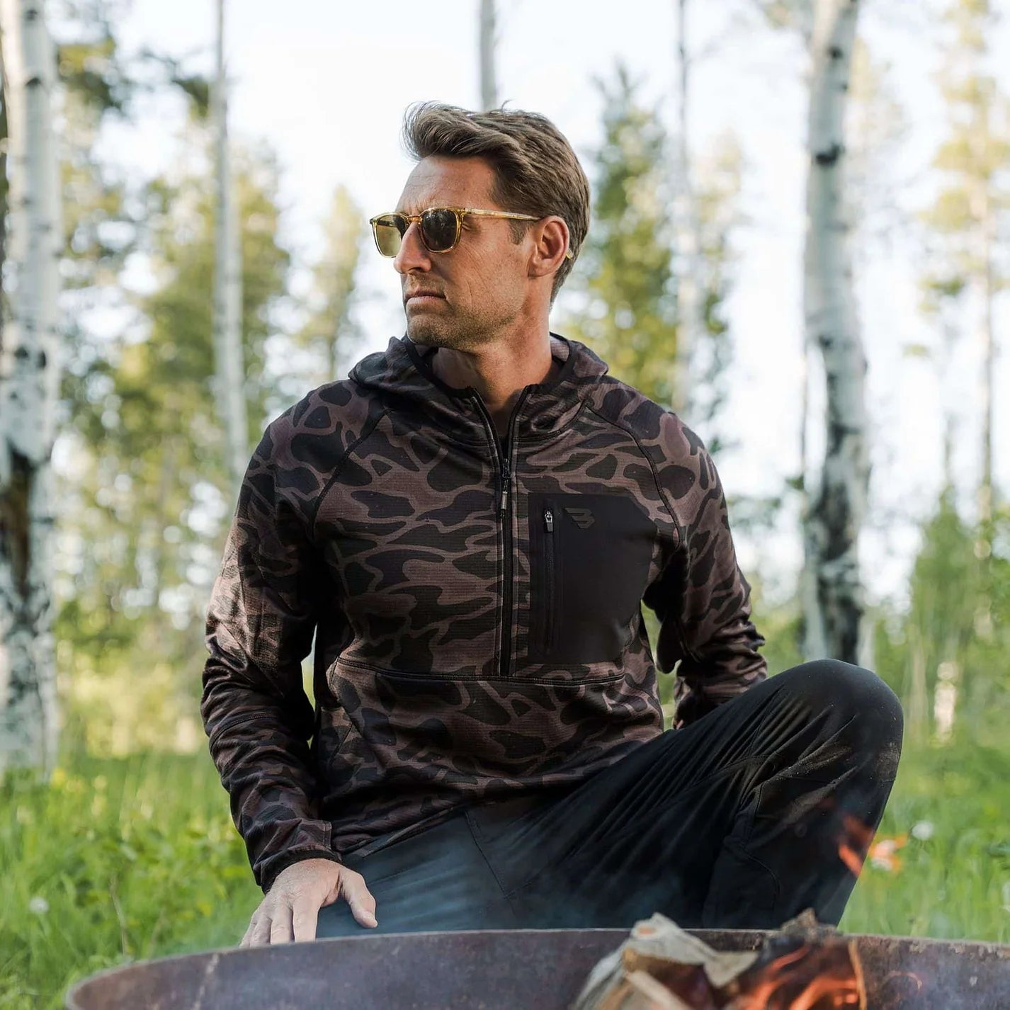 Blaze Tech Quarter Zip - Bendita Camo