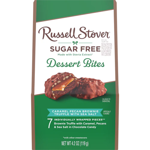 Sugar Free Salted Caramel Pacan Brownie Dessert Bite