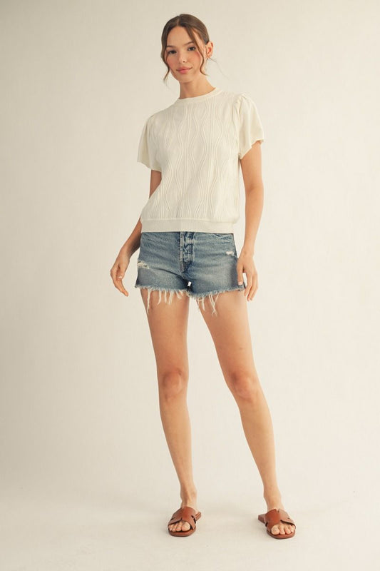 Weave Spring Sweater Top